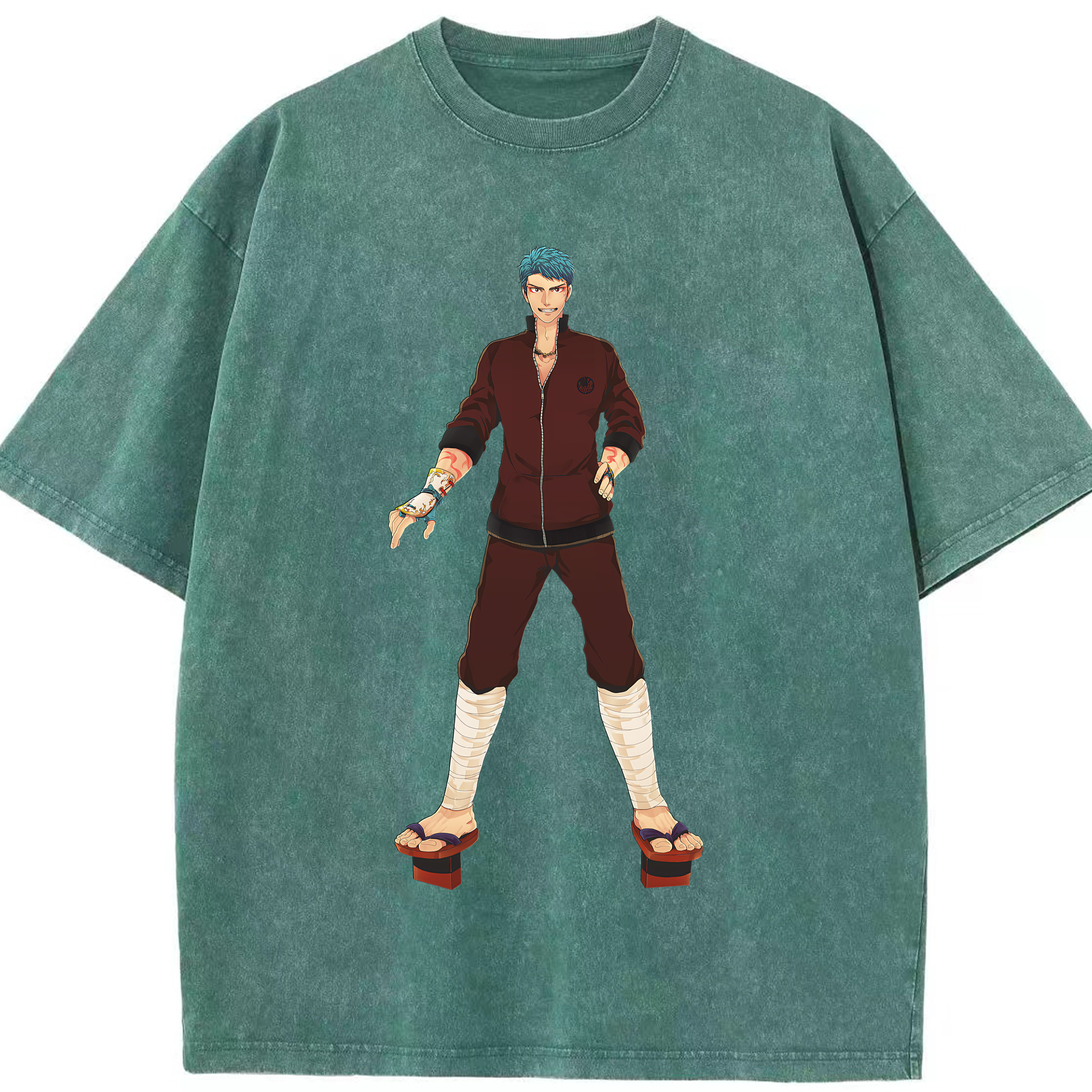 （画像用） 刀剣乱舞 Touken Ranbu 綿100% ヴィンテージ風 半袖Tシャツ（フロントプリント）